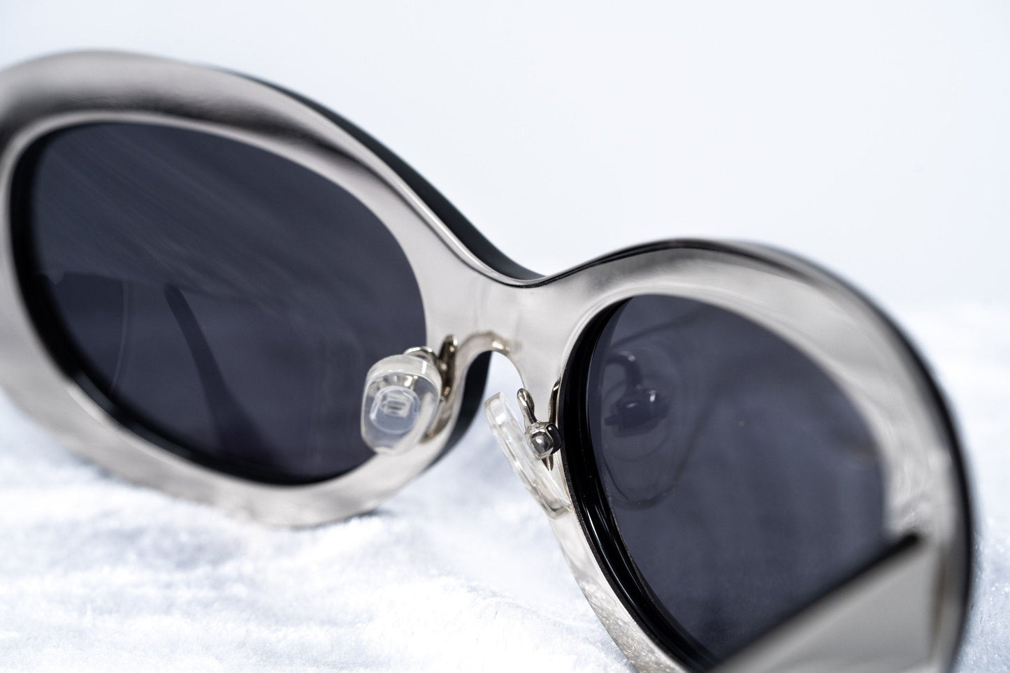 Yohji Yamamoto Ladies Sunglasses Cat Eye Black and Grey