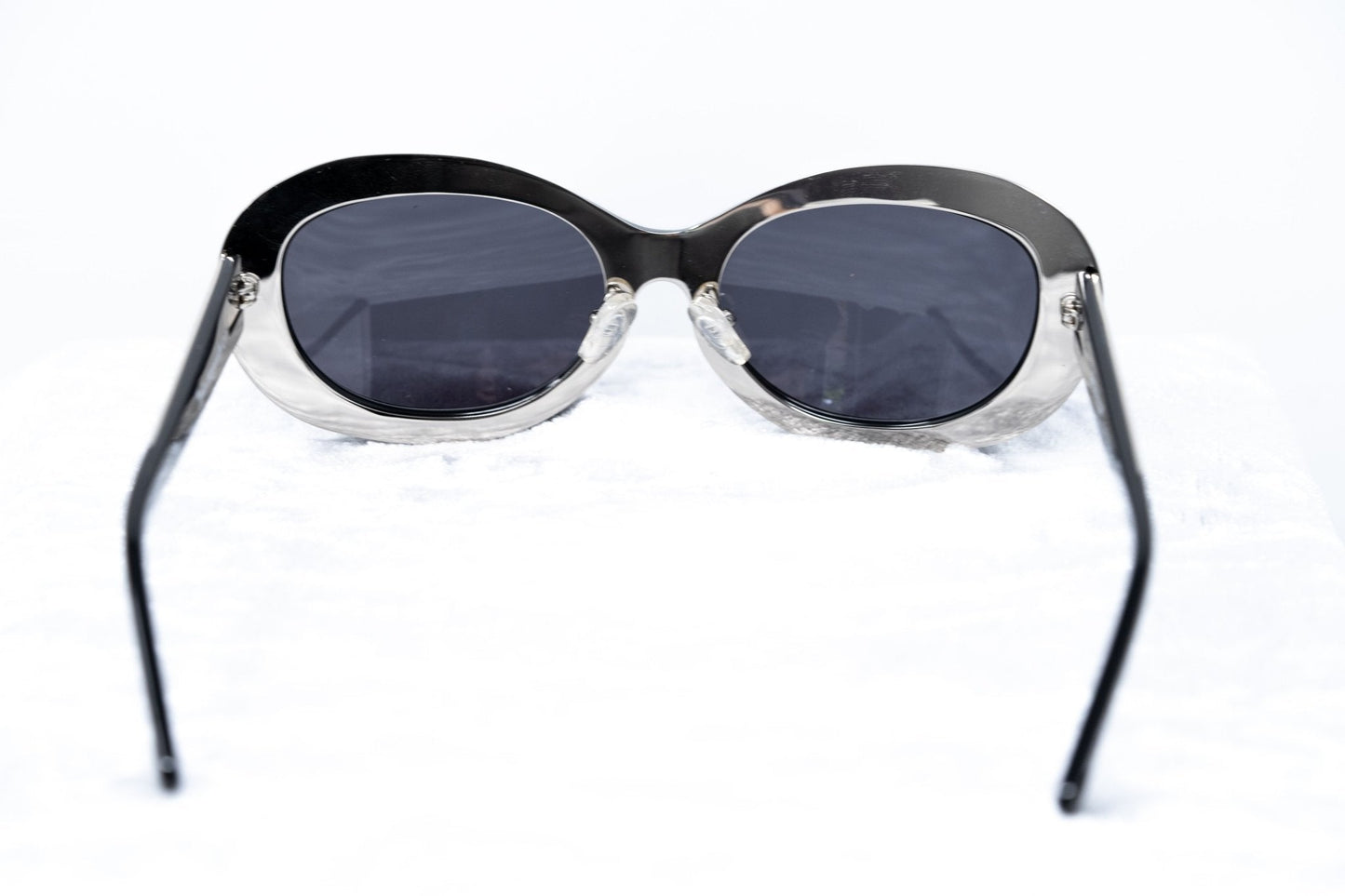Yohji Yamamoto Ladies Sunglasses Cat Eye Black and Grey