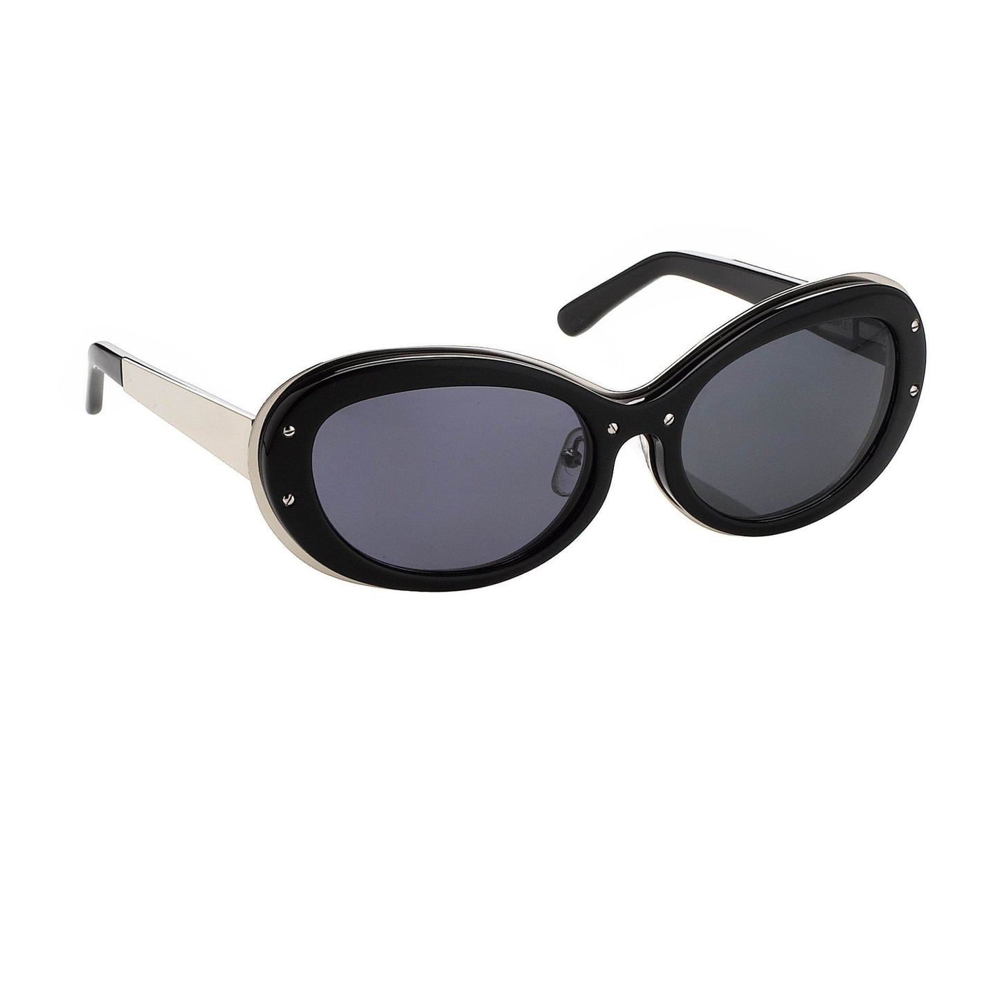 Yohji Yamamoto Ladies Sunglasses Cat Eye Black and Grey