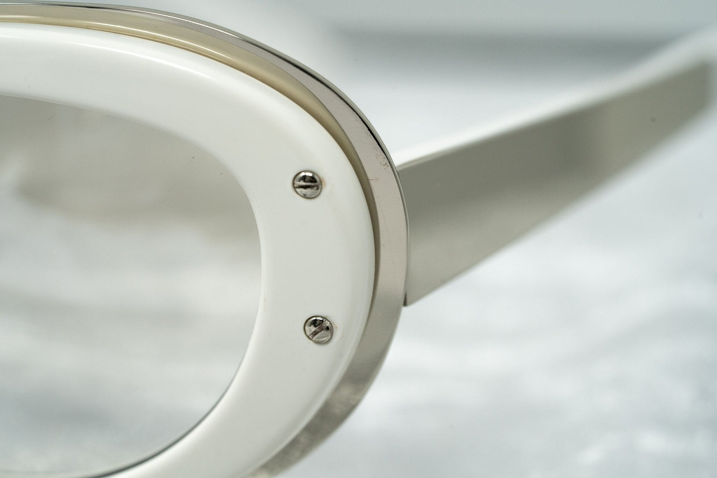 Yohji Yamamoto Sunglasses Cat Eye White and Clear