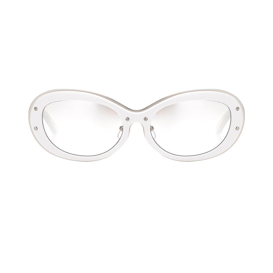 Yohji Yamamoto Sunglasses Cat Eye White and Clear