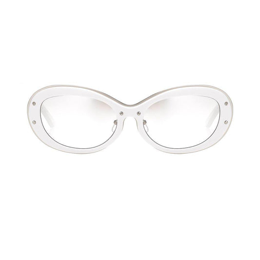 Yohji Yamamoto Sunglasses Cat Eye White and Clear